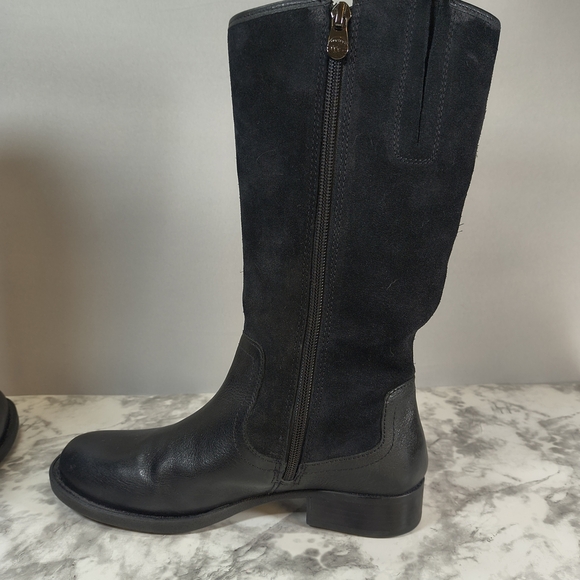 Nurture Women's Dericka Black Suede /Leather Riding Boots , Size 8M - Picture 6 of 12